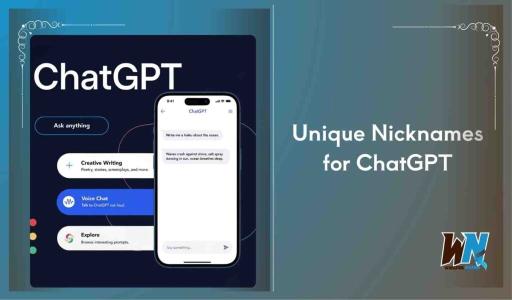 Unique Nicknames for ChatGPT