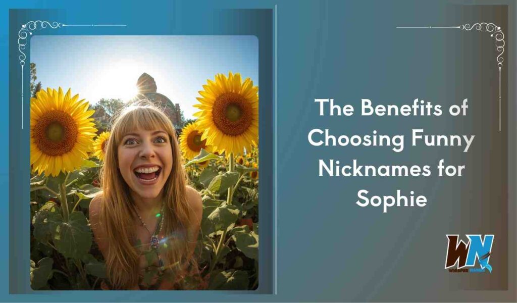 The Benefits of Choosing Funny Nicknames for Sophie