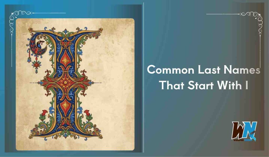 Common Last Names That Start With I