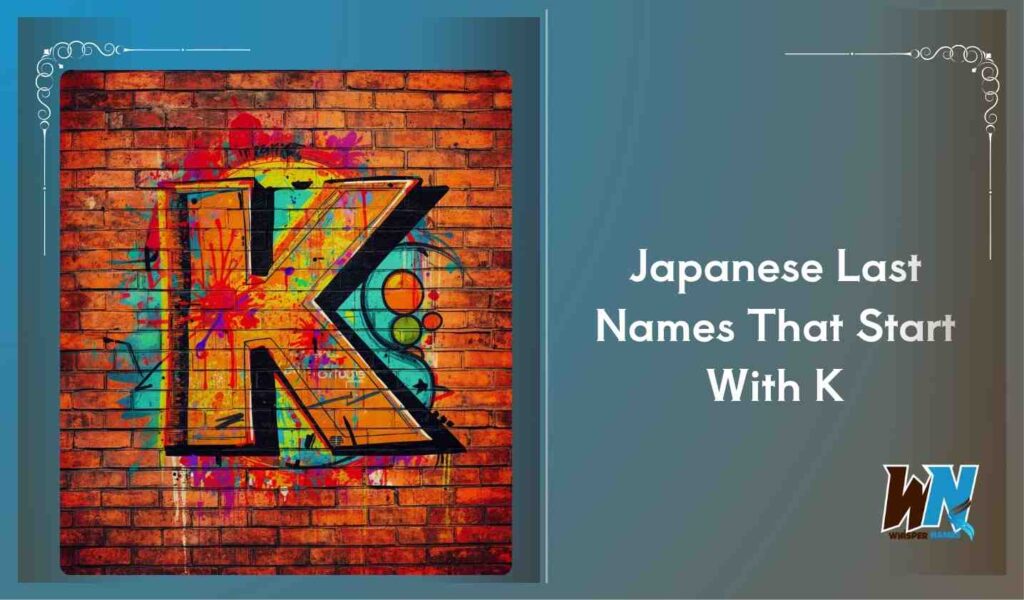 Japanese Last Names That Start With K