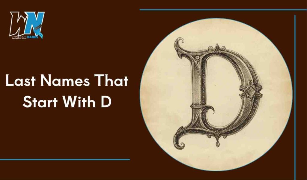 Last Names That Start With D