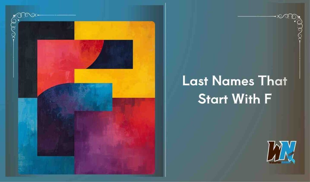 Last Names That Start With F
