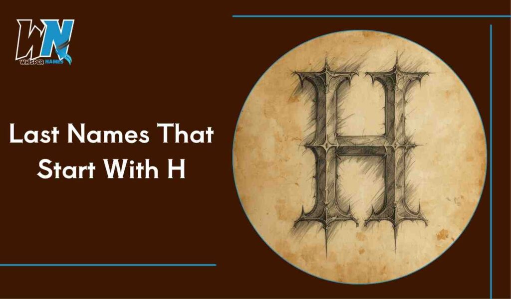 Last Names That Start With H