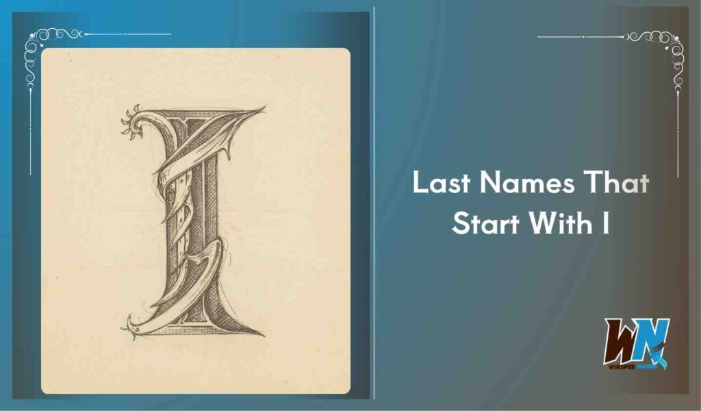 Last Names That Start With I