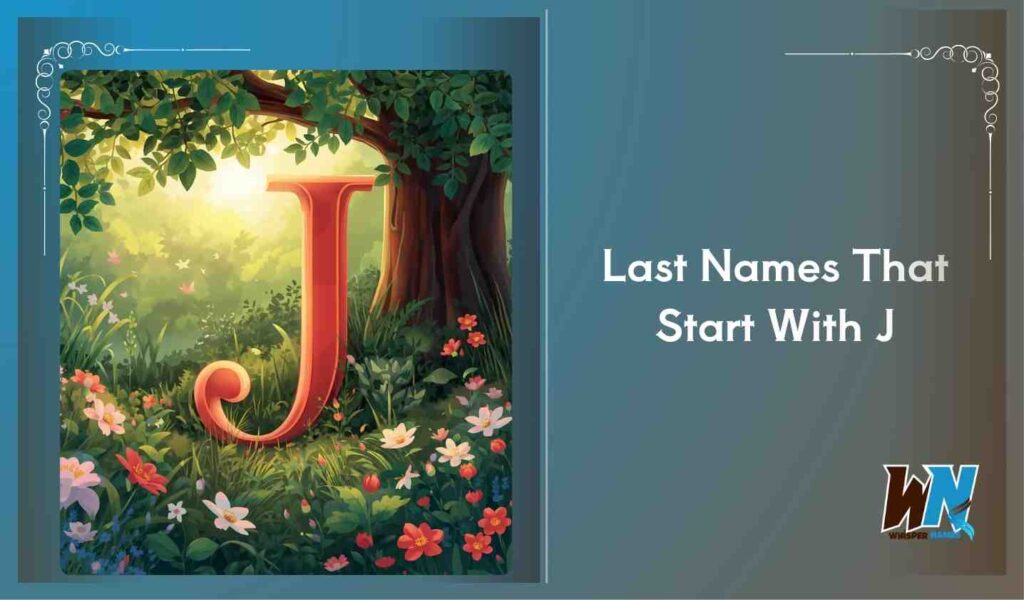 Last Names That Start With J