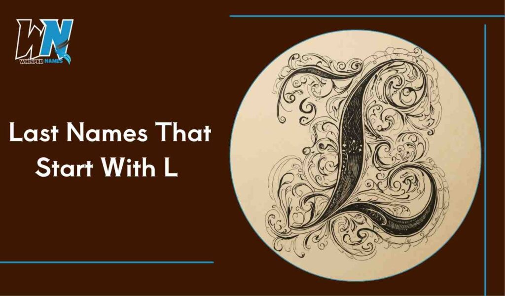 Last Names That Start With L