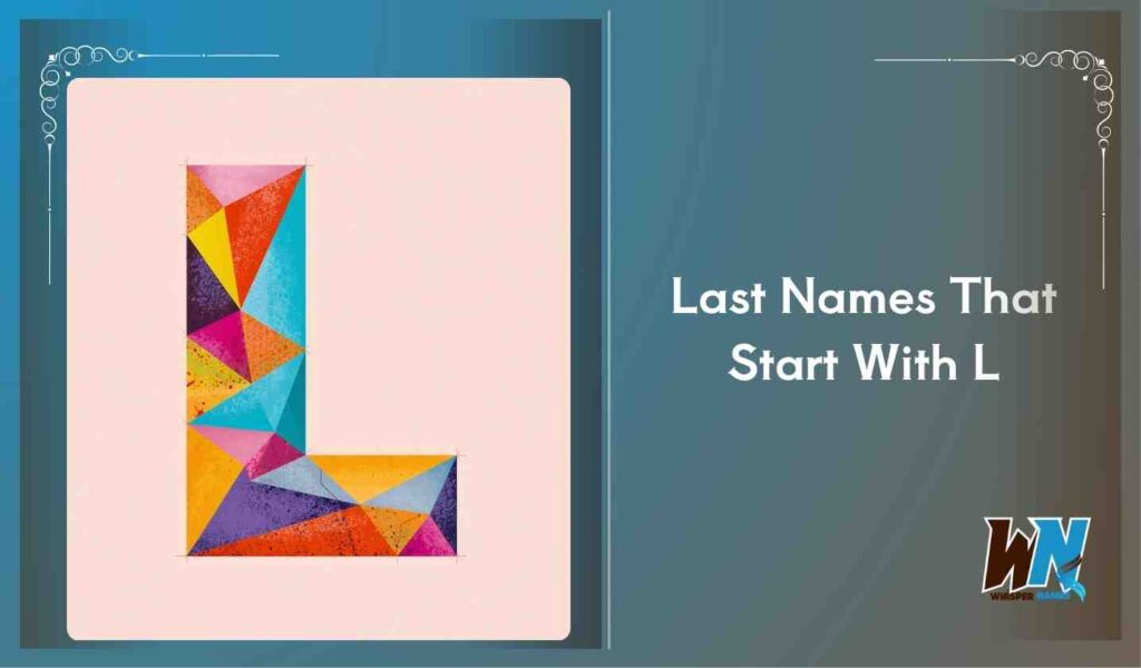 Last Names That Start With L