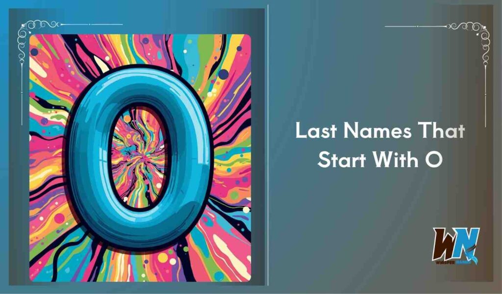Last Names That Start With O