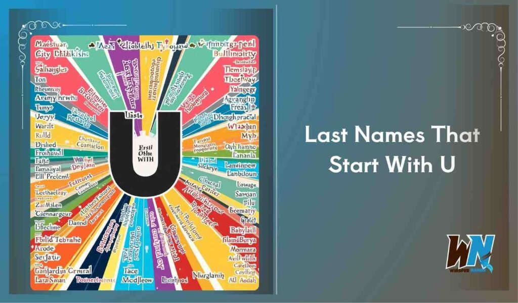 Last Names That Start With U