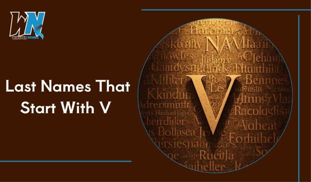 Last Names That Start With V
