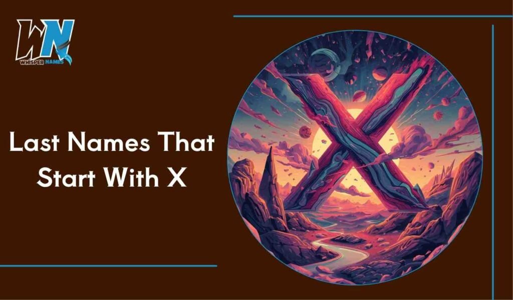 Last Names That Start With X
