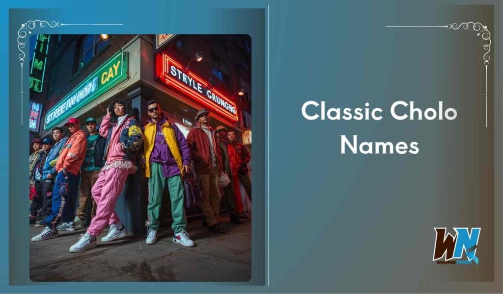 Classic Cholo Names