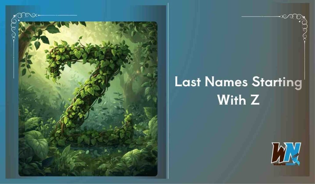 Last Names Starting With Z